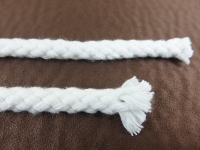 Round cord 100% cotton - 8 mm white