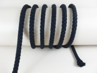 Round cord 100% cotton - 8 mm black