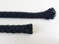 Round cord 100% cotton - 8 mm black