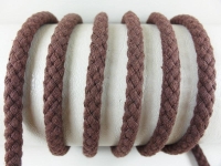 Round cord 100% cotton - 8 mm dark brown