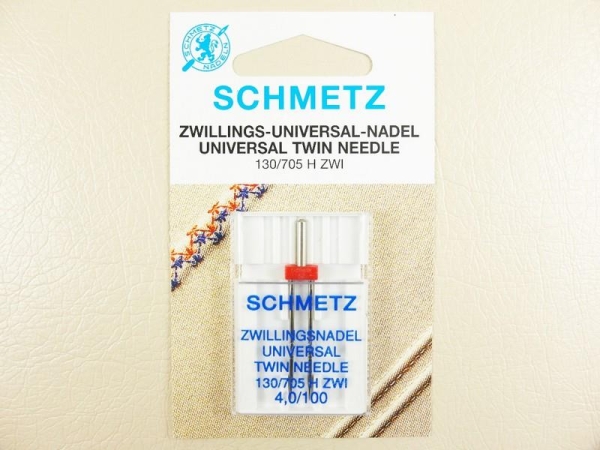 SCHMETZ - Zwillings-Universal-Nadel  4,0 - 100 - Flachkolben
