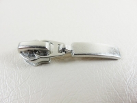 Taschenzipper / Zipper Nr. 7 Modell "Brilliant" TAN - silber