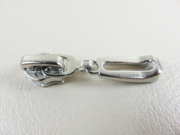 Taschenzipper / Zipper Nr. 7 Modell "Brilliant" DUNO - silber