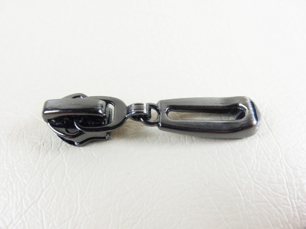 Taschenzipper / Zipper Nr. 7 Modell "Brilliant" DUNO - platinium