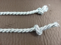 Decorative cord/cord cord 7 mm shiny silver