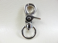 Scissor carabiner with rein snap 12mm round