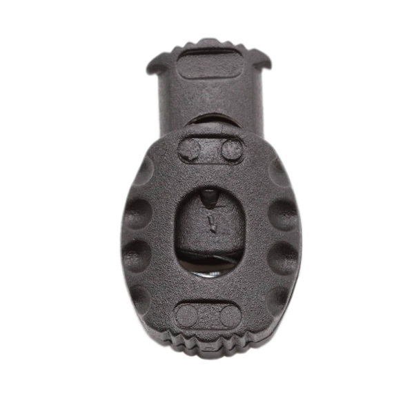 Cord stopper - grenade - for cords up to 6 mm Ø black