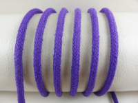 Round cord 100% cotton - 5 mm purple