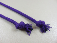 Round cord 100% cotton - 5 mm purple