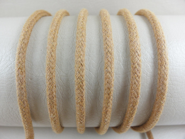 Round cord 100% cotton - 5 mm caramel