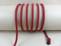 Round cord 100% cotton - 3.5 mm wine red