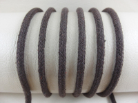 Round cord 100% cotton - 3.5 mm dark brown