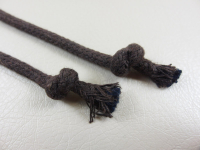 Round cord 100% cotton - 3.5 mm dark brown