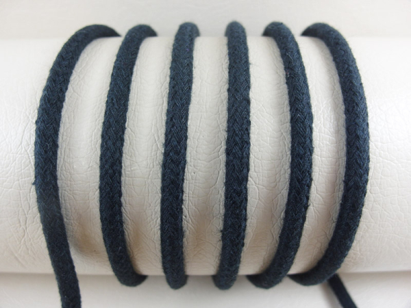 Round cord 100% cotton - 3.5 mm navy blue