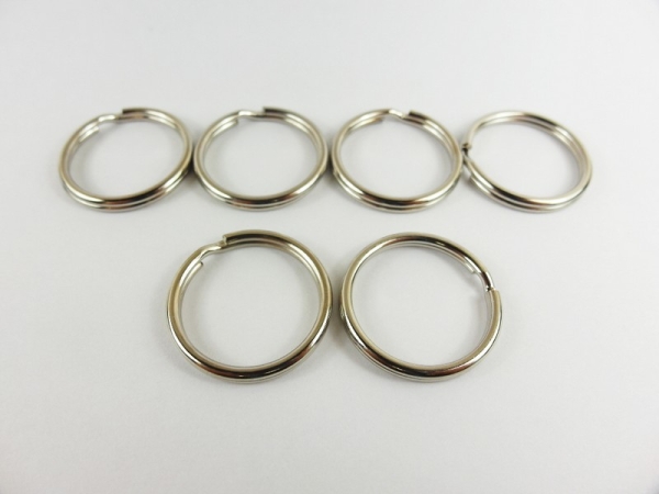 Key ring / outer diameter - approx. 28 mm - silver