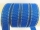 Webbing/reflective tapes - with reflective strips - medium blue-silver 25 mm