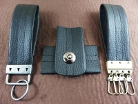 Faux leather bag strap "Cora" - 25 mm / black