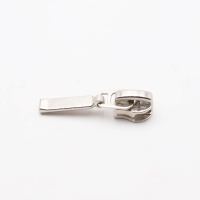 Bag zipper / jacket zipper model “TAN-Ergo” (long zipper) 5 mm / silver