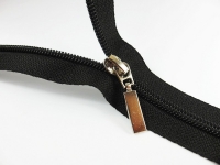 Bag zipper / jacket zipper model “TAN” (long zipper) 5 mm / silver