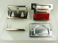 Plug lock / folder lock (40mm) silver-red