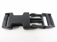 Steckschnalle aus Kunststoff 20 mm schwarz / gerade Form