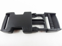 Steckschnalle aus Kunststoff 25 mm schwarz / gerade Form