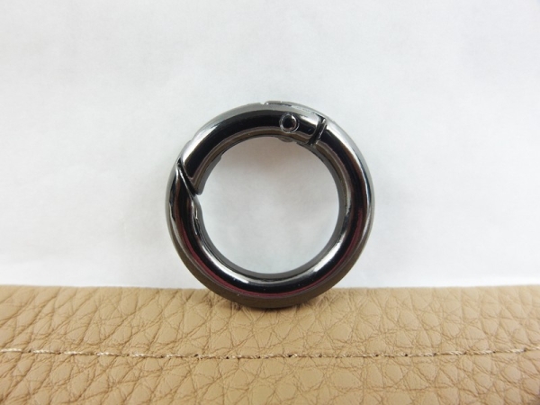 Ring - Karabinerhaken - Modell "Frango" 20 mm platinium / klein