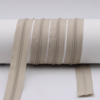 Endless zippers model "Brilliant" No. 7 / with normal spiral - beige