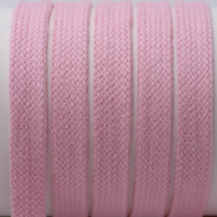 Flat cord / tube cord - 100% cotton - 18 mm pink