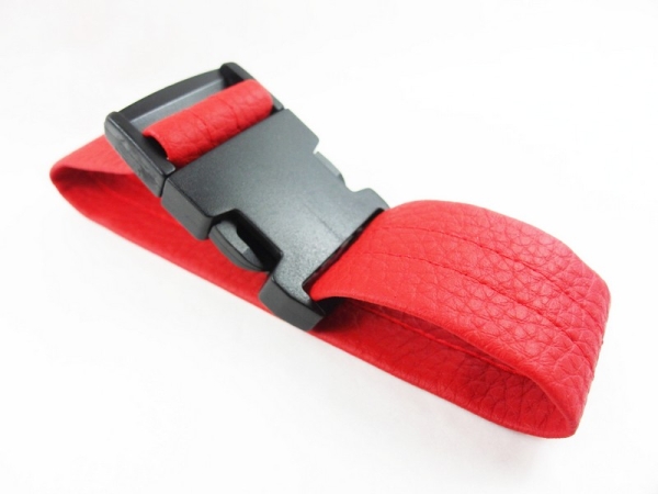 Plastic buckle - 30 mm / straight shape navy blue