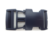 Plastic buckle - 30 mm / straight shape navy blue