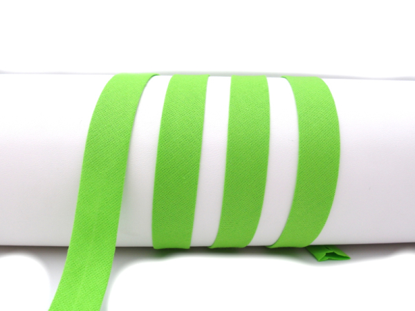 Bias binding / binding made of cotton - width 18 mm apple green