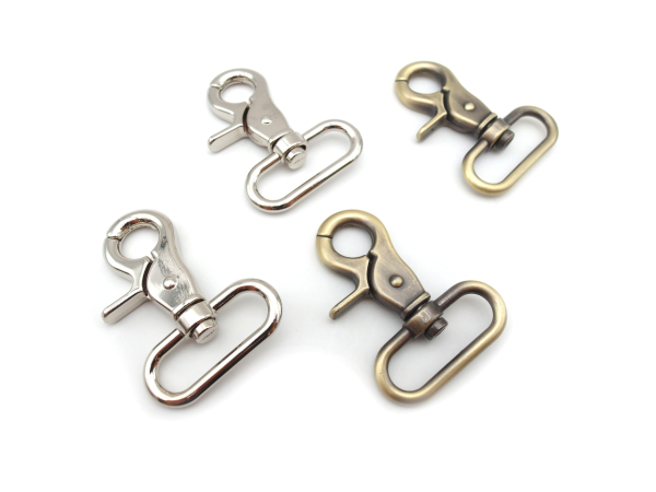 2 pieces of scissor snap hooks 30mm model "Cino"