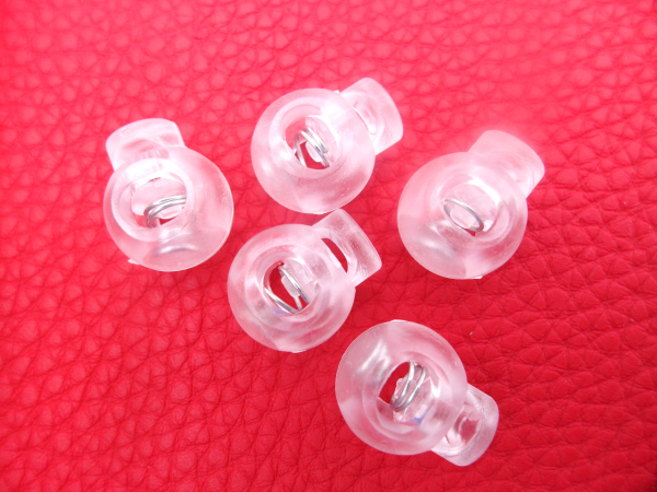 Cord stopper - round - for cords up to 6 mm Ø transparent