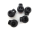 Cord stopper - round - for cords up to 6 mm Ø black