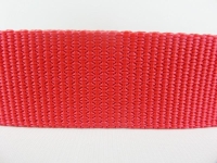 Webbing/bag strap - 50m ROLL "Top Quality" 15mm - thickness 1.75mm - cherry red