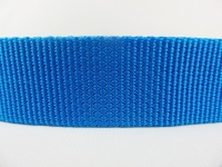 Webbing/bag strap - 50m ROLL "Top Quality" 15mm - thickness 1.75mm - medium blue