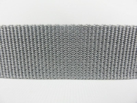 Taschengurtbänder in Top-Qualität 20 mm silber-grau