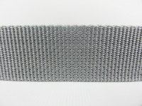 50m roll of webbing/bag webbing width 30mm polypropylene/thickness 1.7mm/model GERMANY silver-gray