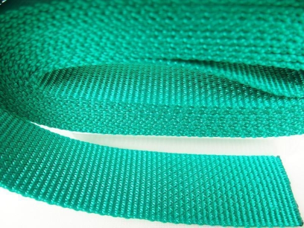 50m roll of webbing/bag webbing width 25mm polypropylene/thickness 1.8mm/MADE IN GERMANY grass green