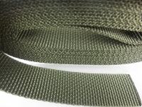 50m roll of webbing/bag webbing width 25mm polypropylene/thickness 1.8mm/MADE IN GERMANY olive