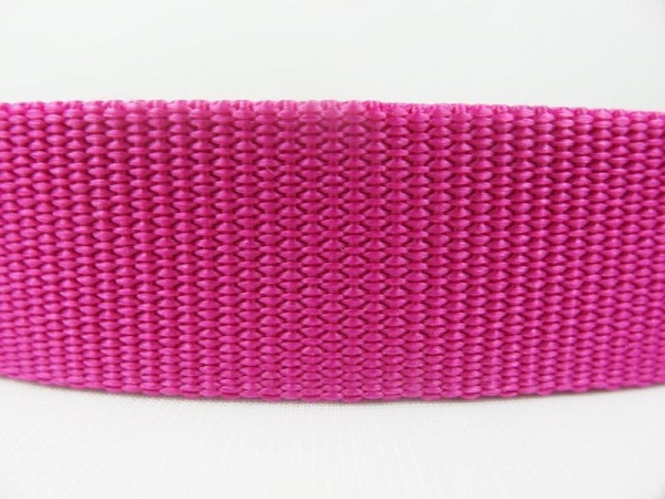 50m roll of webbing/bag webbing width 25mm polypropylene/thickness 1.8mm/MADE IN GERMANY pink