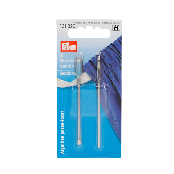 Prym pull-through needle round silver