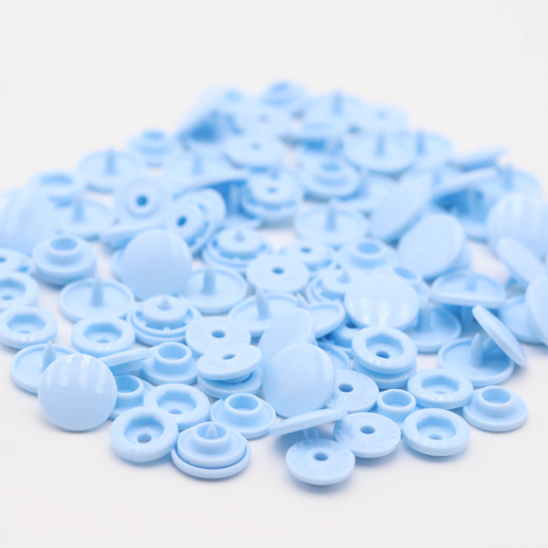 Original Kam-Snap press fasteners 25 pieces light blue