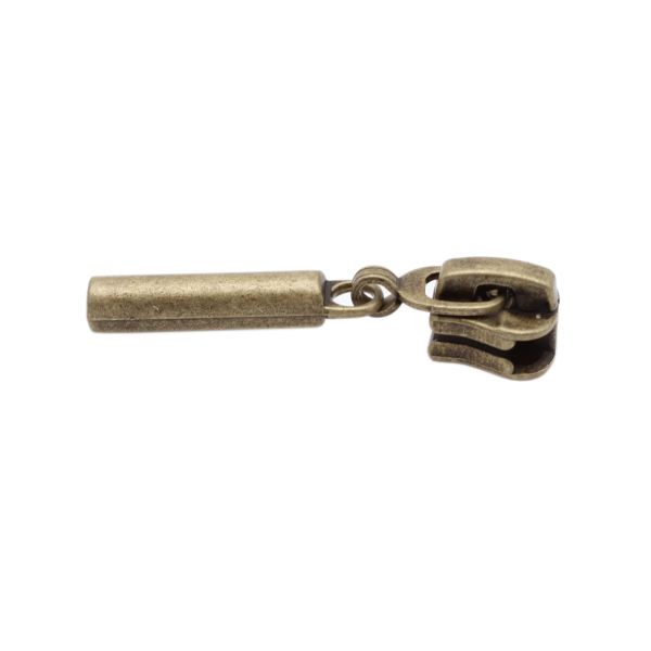 Delrin VISLON Zipper for 6 mm plastic teeth No. 5 model "MOON" old brass