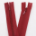 Seam-covered zippers 25 cm burgundy red