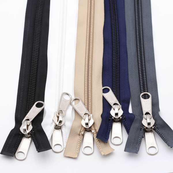 YKK tent zipper spiral divisible with 2 double sliders 3.5 m