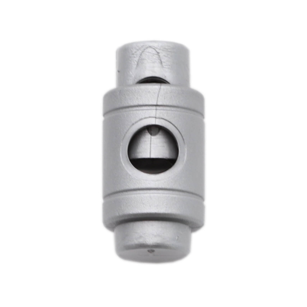 Cord stopper - cylinder - for cords up to 6 mm Ø light gray