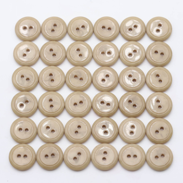 Knöpfe 36er Set TOP-Angebot Ø 15 mm beige