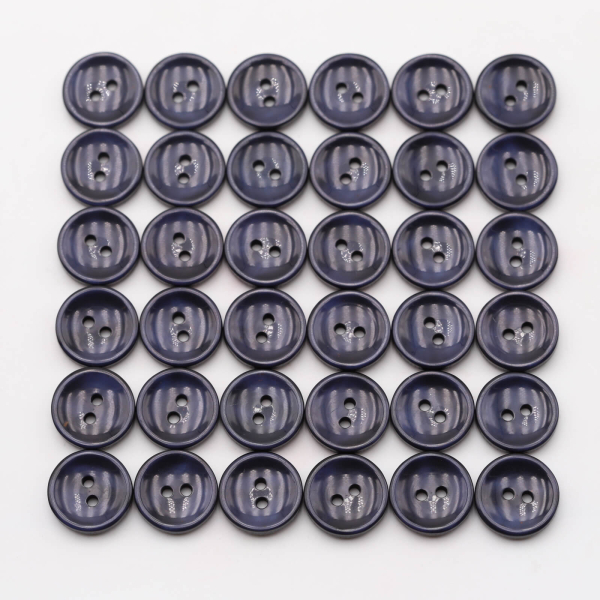 Buttons set of 36 TOP offer Ø 15 mm navy blue